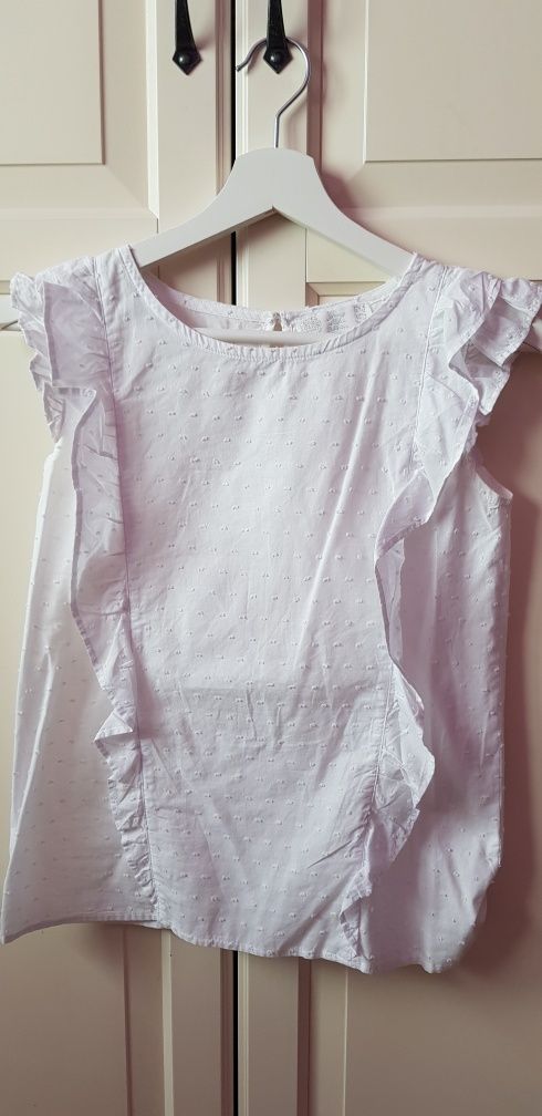 Bawełniana elegancka bluzeczka dla dziewczynki Smyk