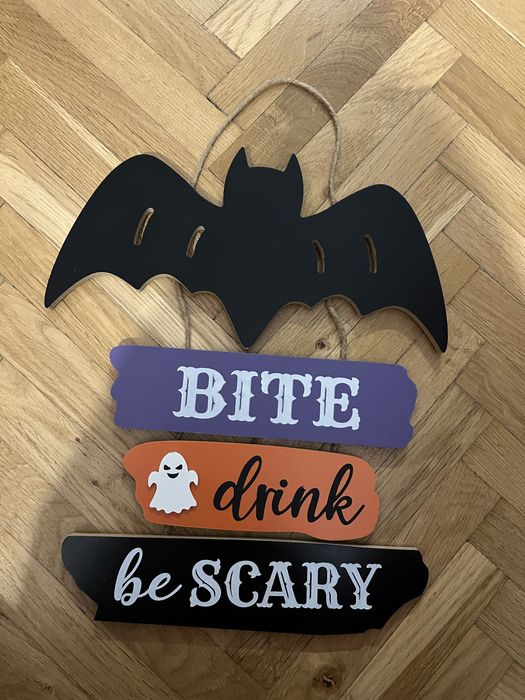 Ozdoba na halloween nietoperz duch