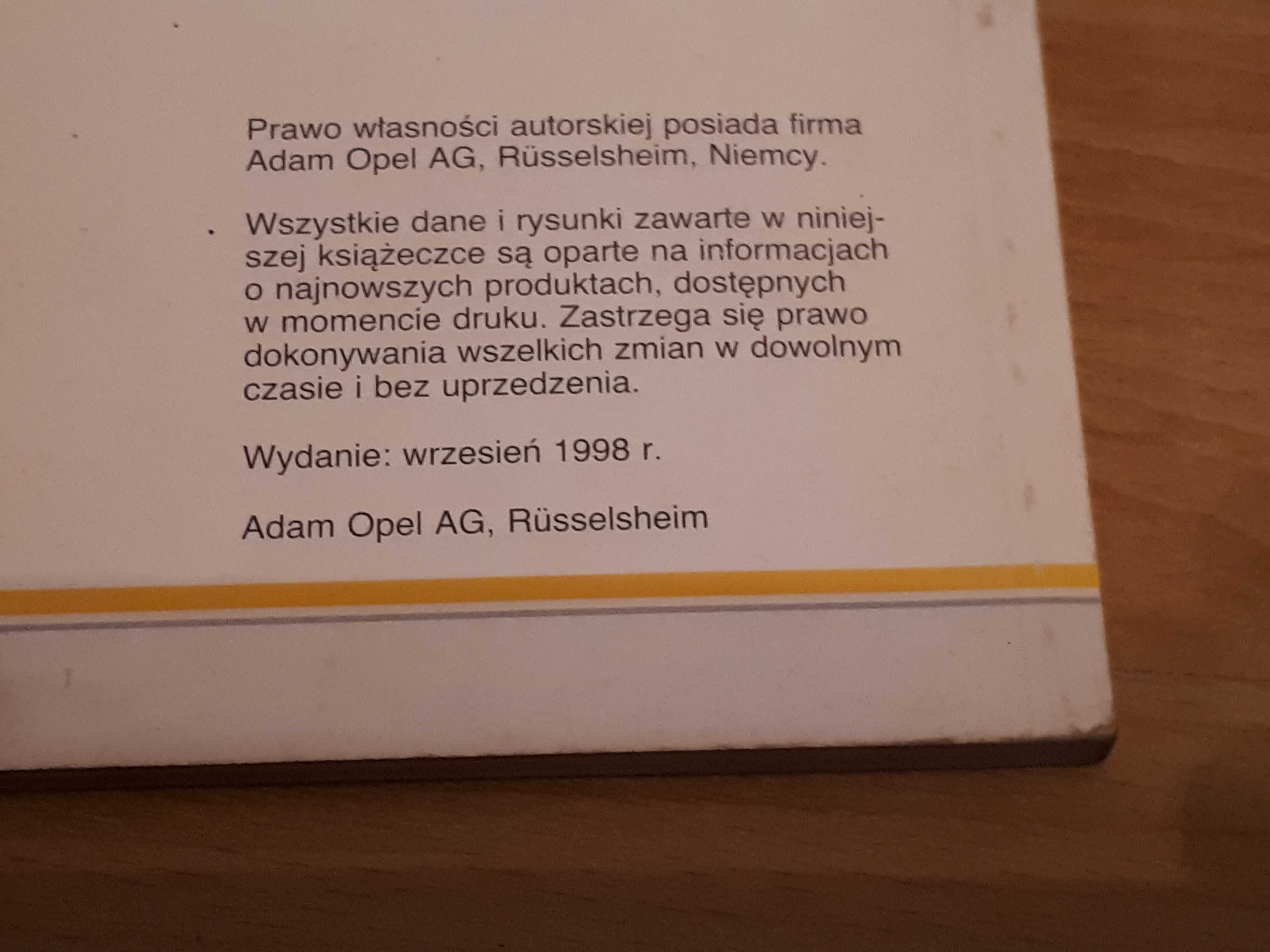 Opel Astra instrukcja obsługi 1995