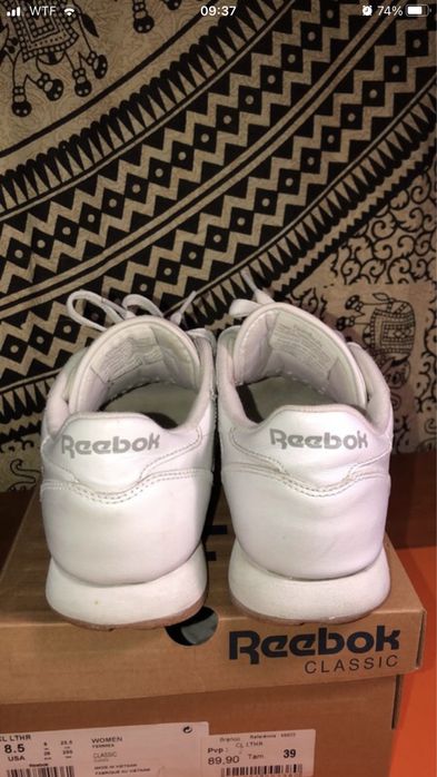 Sapatilhas Reebok brancas