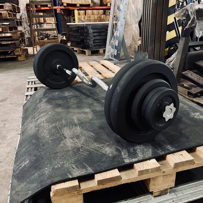 Zestaw sztanga łamana ZIPRO + obciążenia żeliwne 100 kg fi28