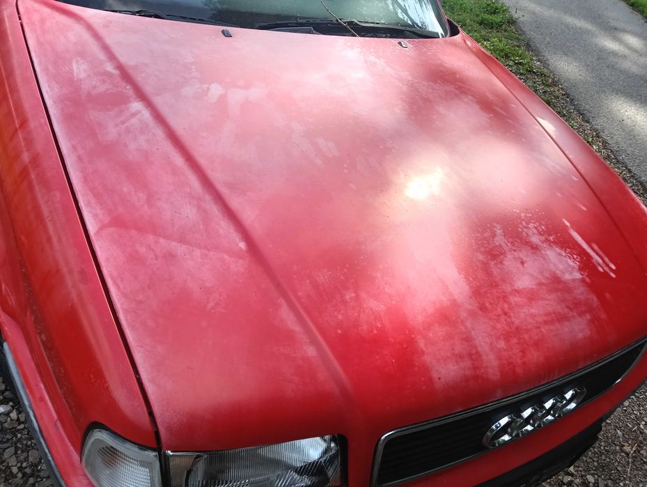 Maska Pokrywa Silnika Audi 80 B4  Czerwona LY3H KPL WYSYŁKA