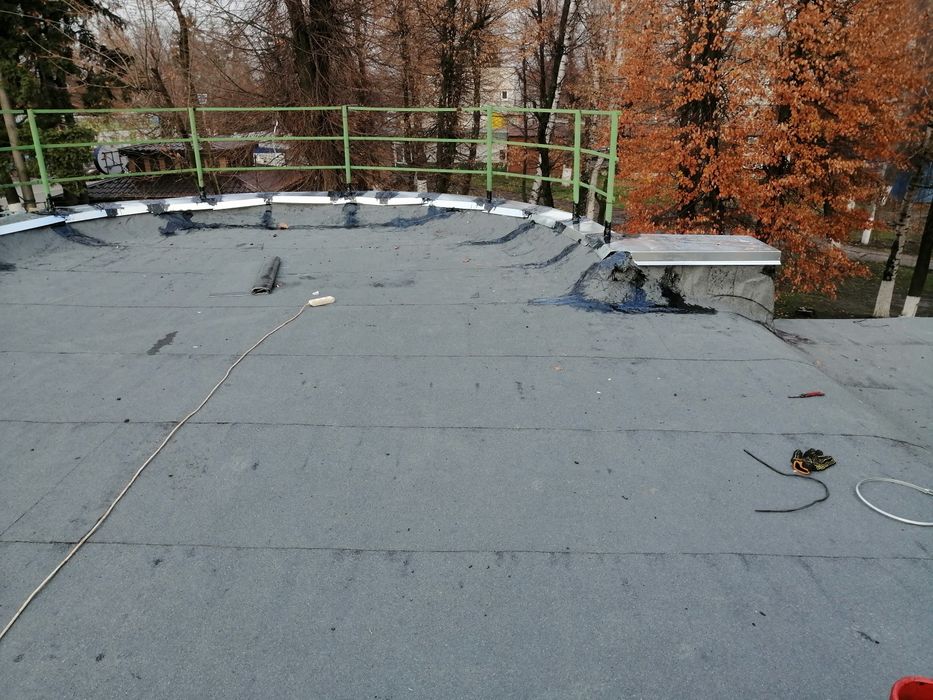 Кровельные работы . Ремонт крыши. Мягкая кровля ремонт крыши балкона