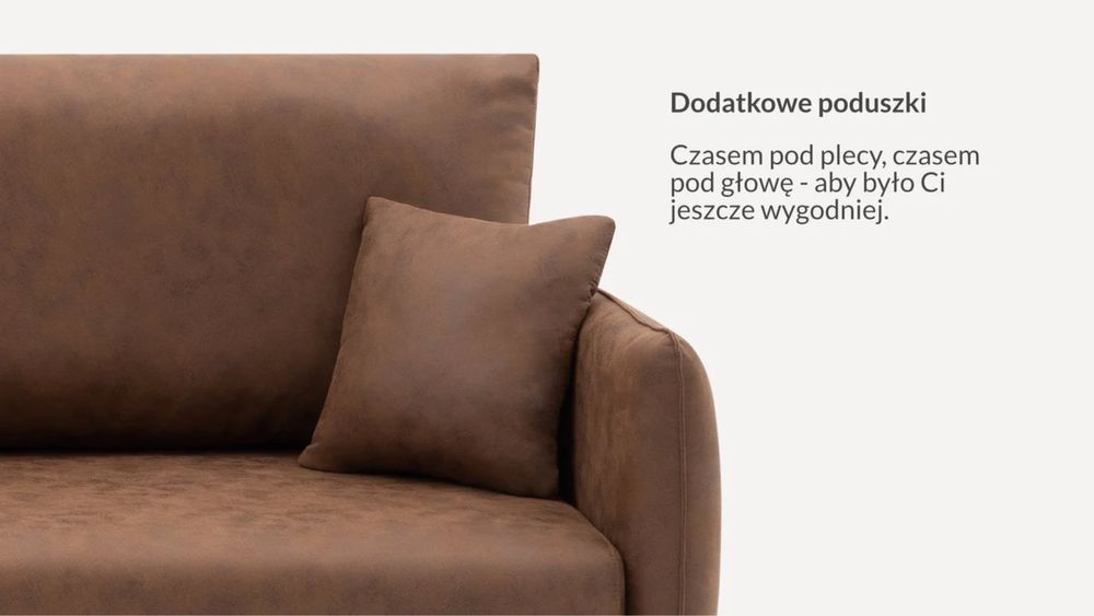 Sofa kanapa skórzana rozkładana