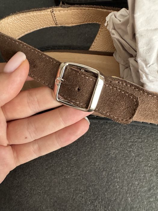 Клоги сабо з натуральної замші і з натуральної шкіри анатомічний носок