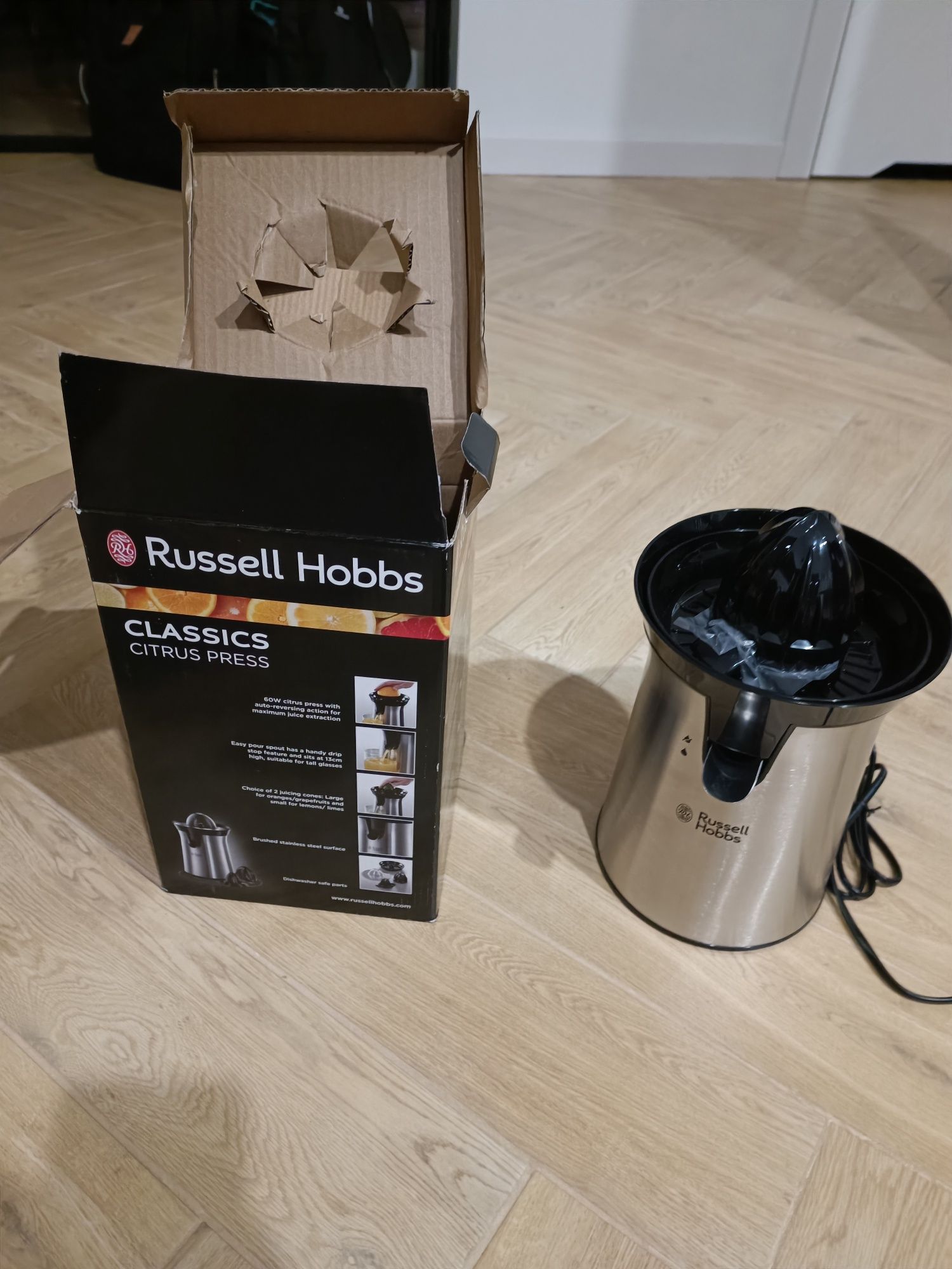 Wyciskarka do cytrusów Russell Hobbs czarny 60 W