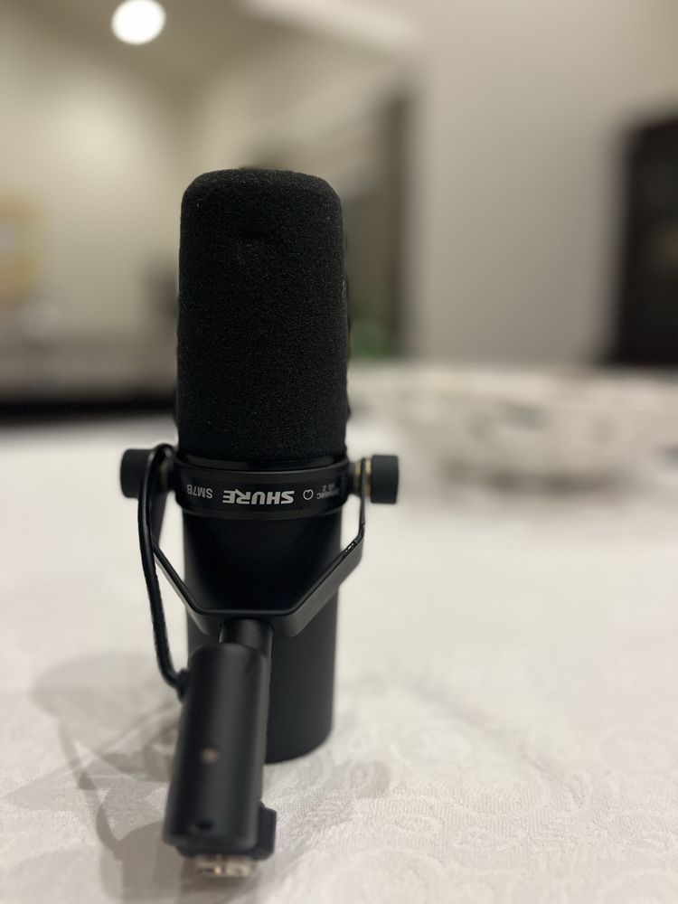 Microfone shure 7mb - podcast e música