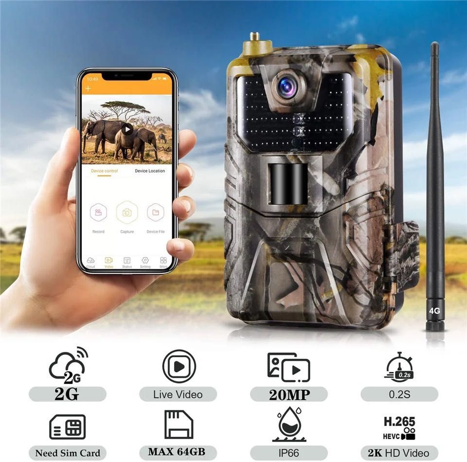 Фотопастка Suntek HC 900M кут огляду 120 градусів, GSM фотоловушка