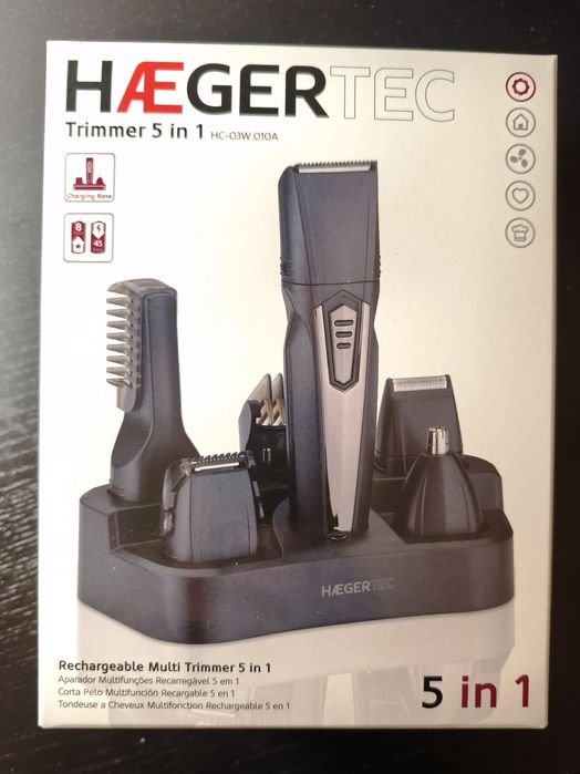 Máquina de cortar cobelo corpo e barba 5em 1
Trimer aparador multifun