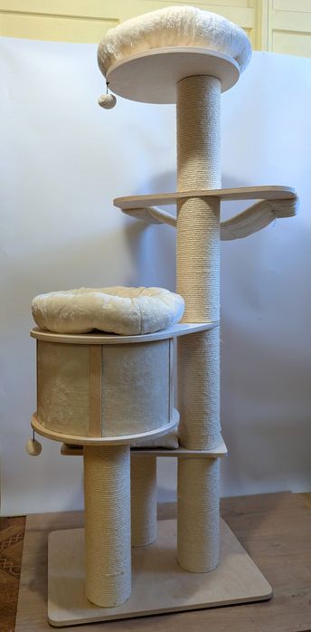 Natural Paradise Drapak Dla Kota Magnolia XL Kremowy 175Cm DUŻY WIELKI