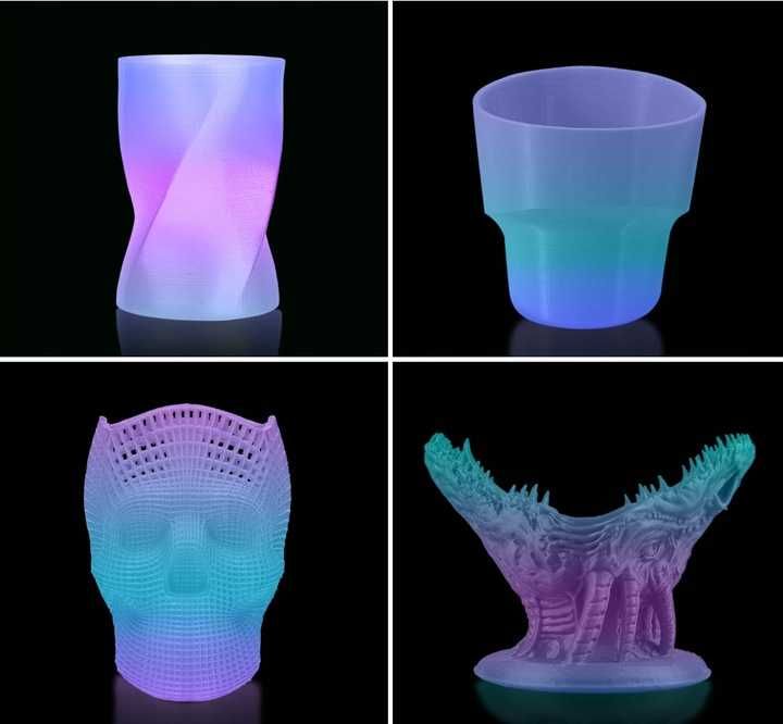 Пластик Geeetech Luminous Multicolor PLA 1,75 світиться в темряві 1 кг
