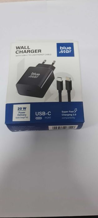 Ładowarka sieciowa Iphone BLUE STAR 20W Typ C PD QC4.0 TFB-TC-20WPD