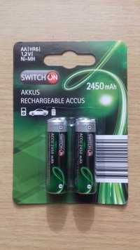 Akumulatorki AA Switch On-2450 mAh. 2 sztuki.