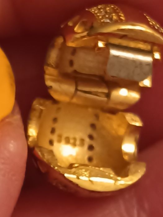 Charms klipsbloker zawieszka srebrna pozłacana do bransoletki typu Pan