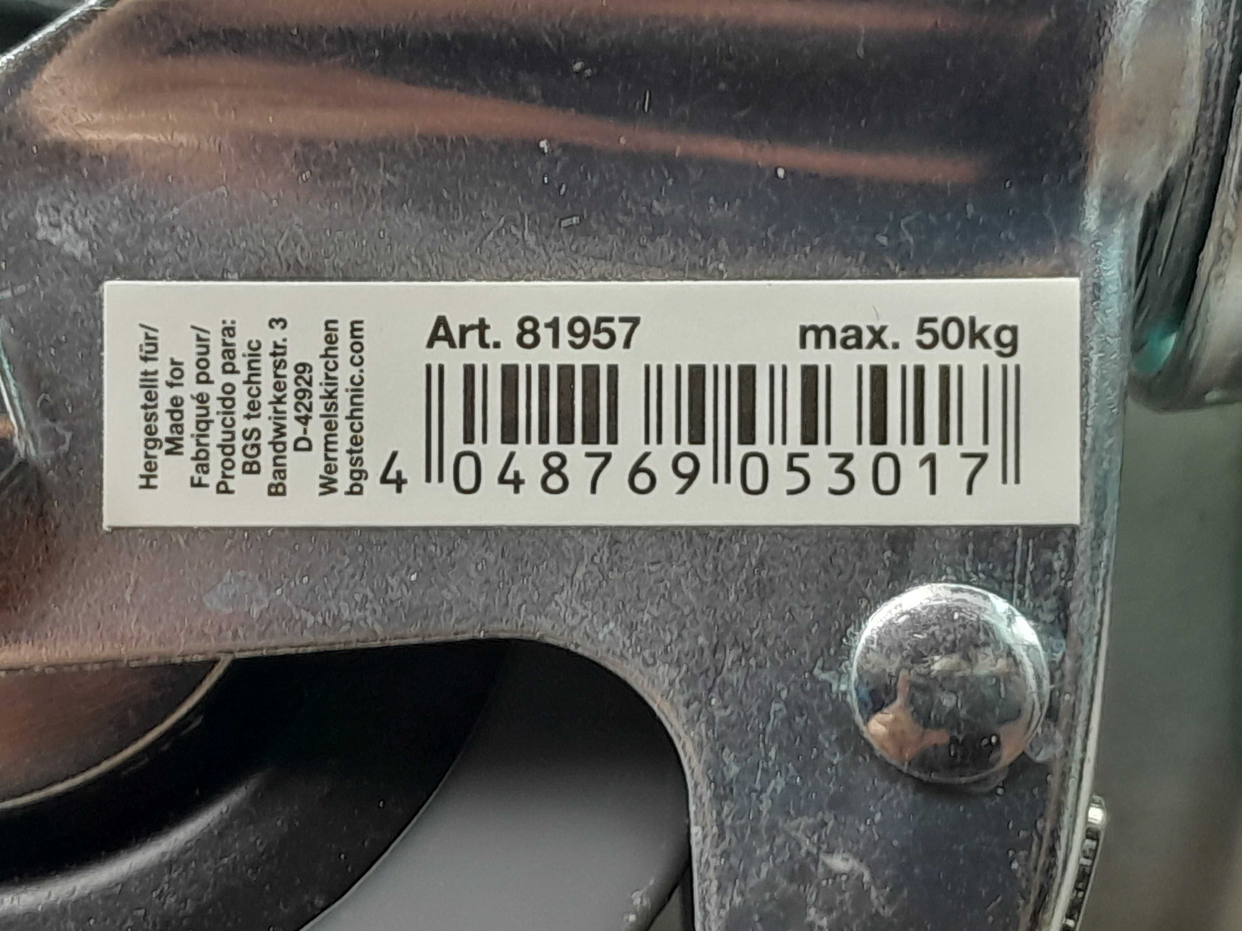 Kółko skrętne fi 75 mm z hamulcem z cokołem przykręcanym nowe outlet