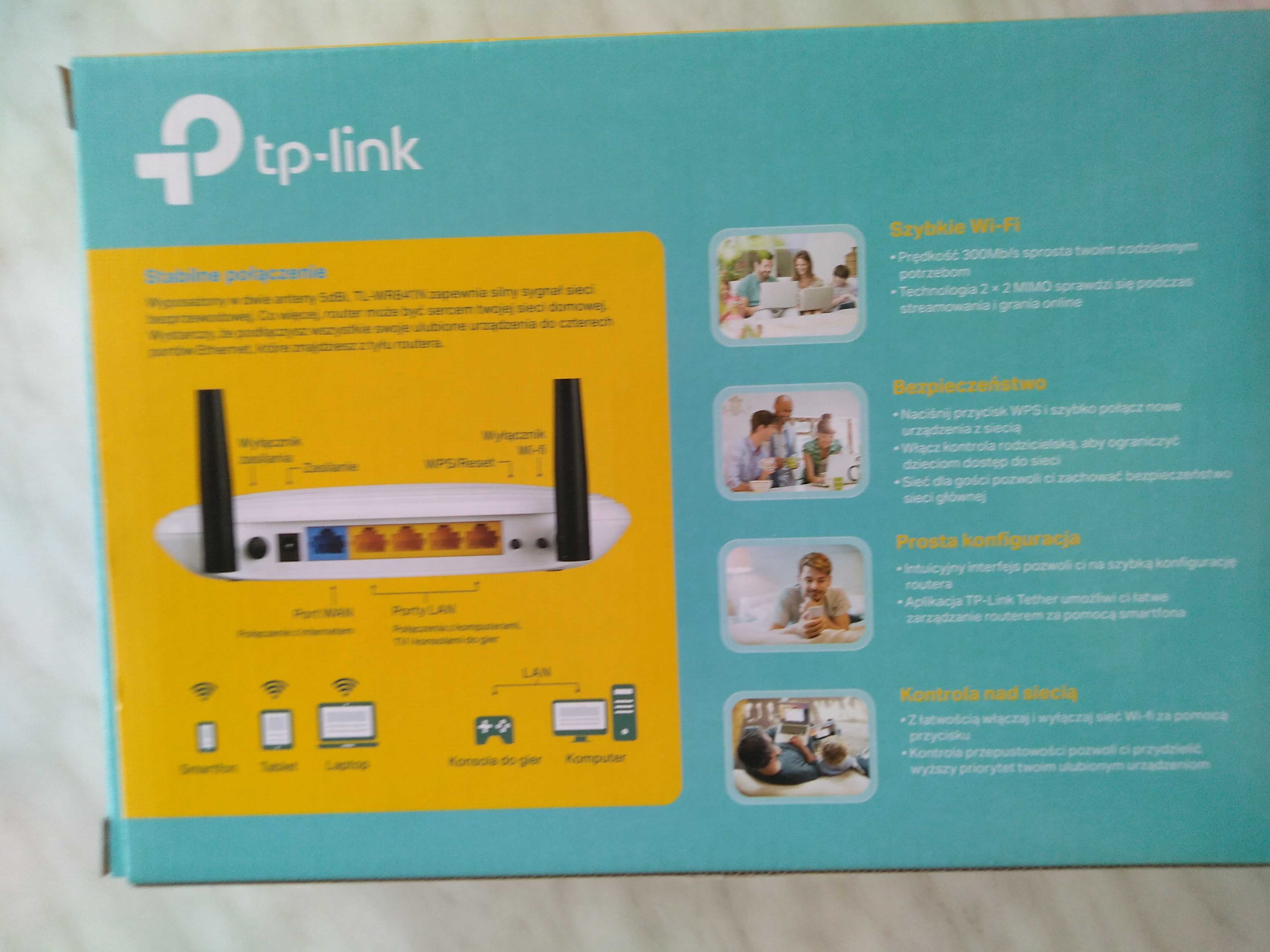 Router bezprzewodowy  TP-LINK  TL-WR841N  300Mb/s