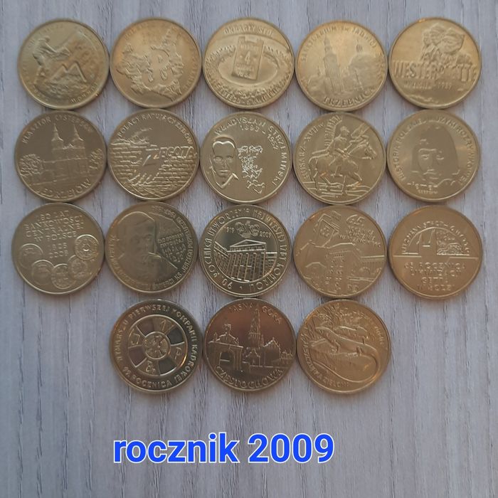 2 zł kolekcjonerskie okolicznościowe komplet rocznik 2009