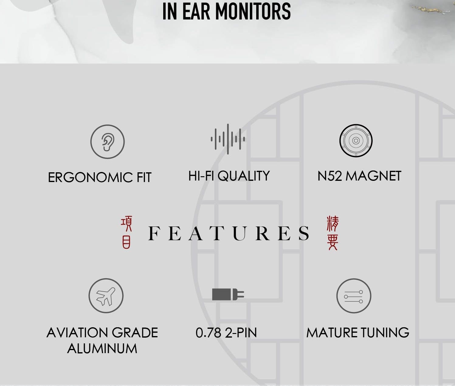 Tangzu Shimin Li HiFi Наушники с Динамическим Драйвером на N52