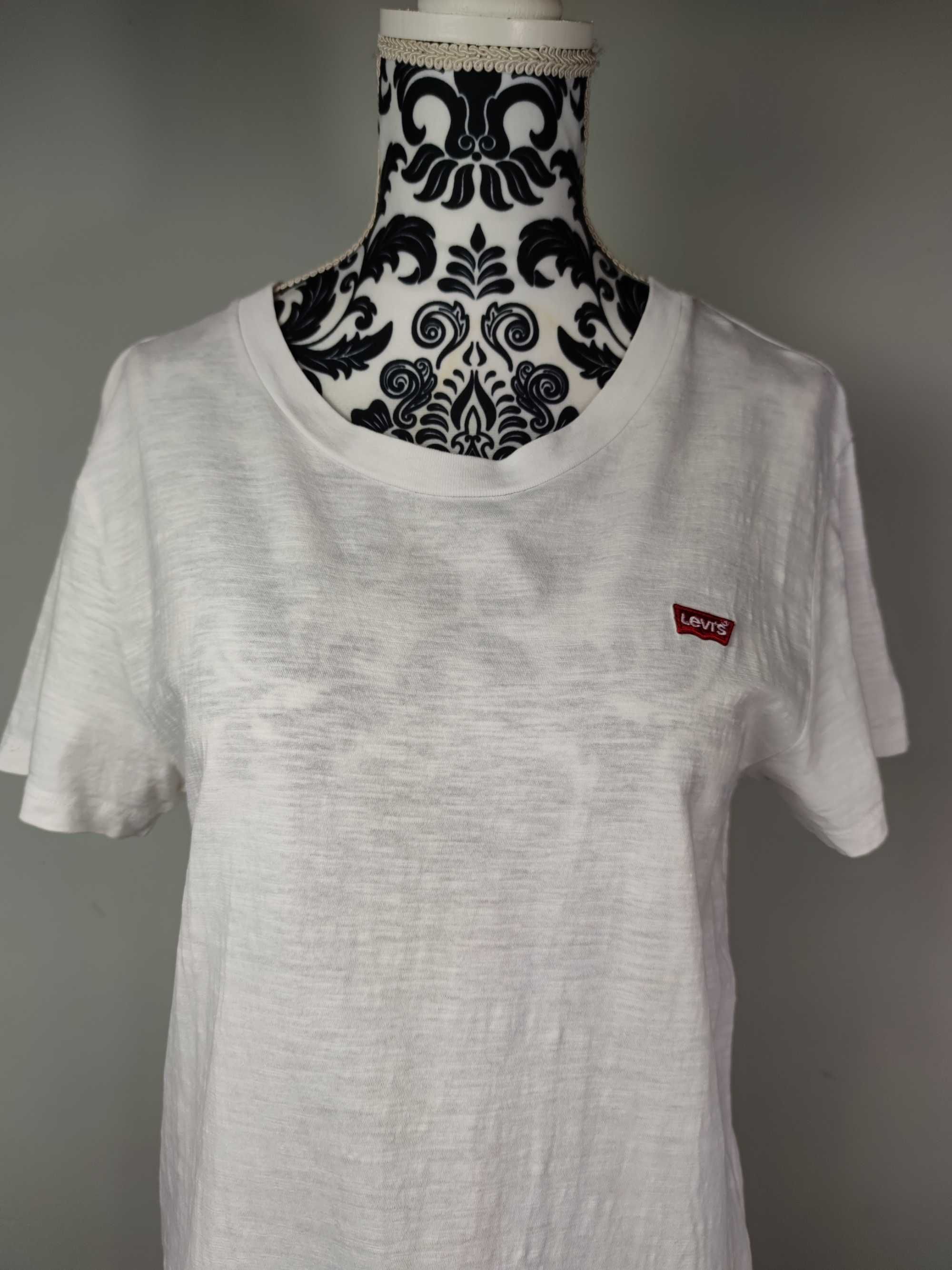 Biała bawełniana koszulka damska top Levi's The Perfect Tee T-shirt S