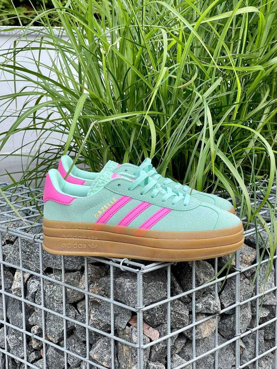 АКЦІЯ! Жіночі кросівки Adidas Gazelle Bold Pulse Mint Pink (36-40 р.)