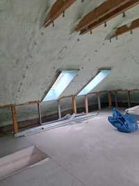Ocieplanie pianą pur ocieplenie domu izolacja paddasza strop dachu