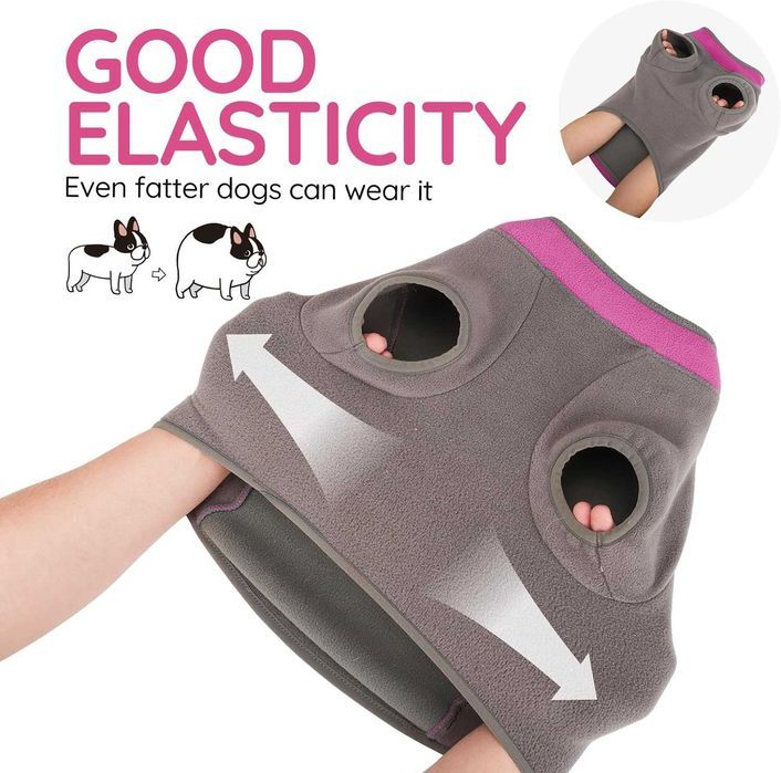 Ubranko polarowe dla psa (rozmiar S) – łatwe zakładanie