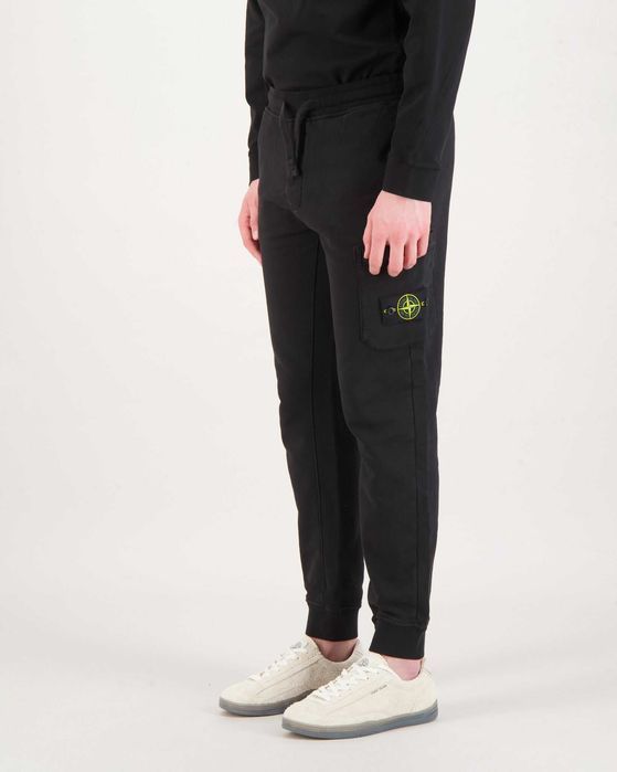 Штани спортивні STONE ISLAND 64551 Cotton Sweatpants Black SI0236-BK