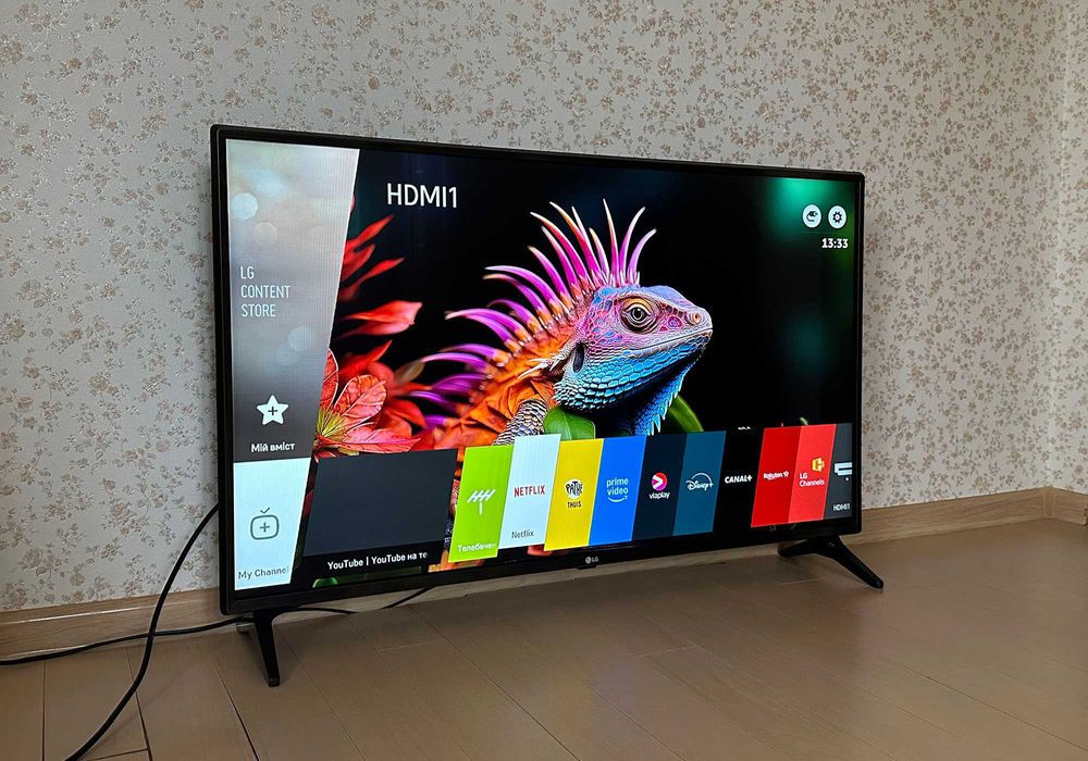 SMART-телевізор LG 43" IPS Direct LED / Full HD / Wi-Fi / DVB-T2