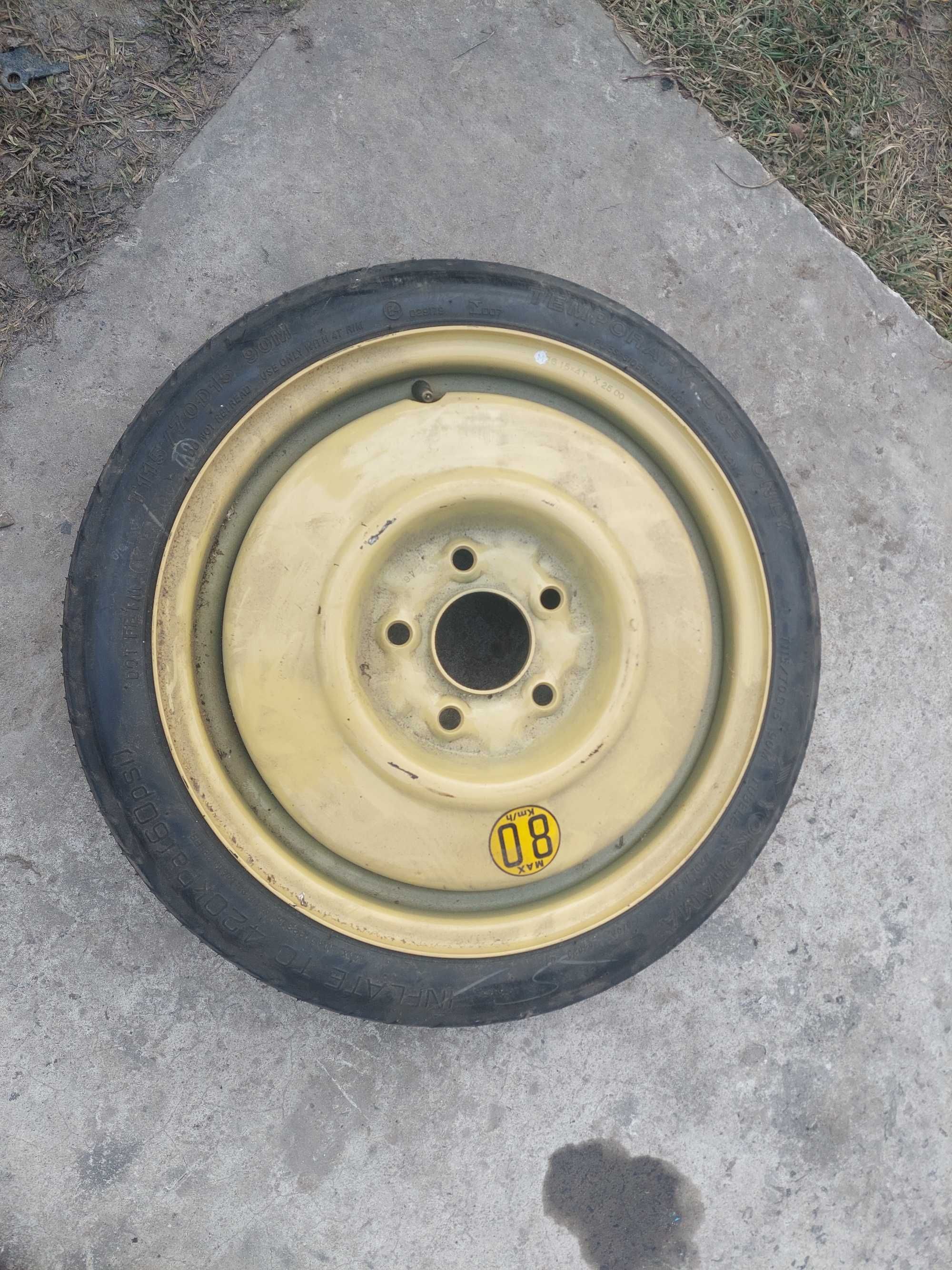Запаска докатка r15 5×114.3 mazda nissan mitsubishi kia