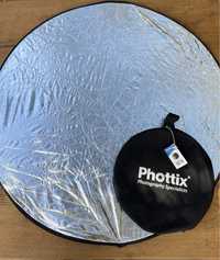 Phottix photography Blenda fotograficzna 107 cm 42” 5 w 1 złota srebrn