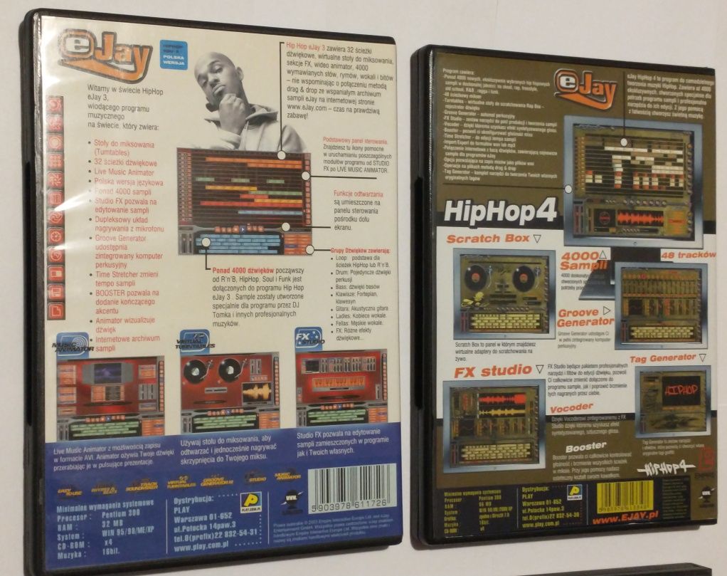 eJay Hip Hop 3 i 4 + Hip Hop Music Maker + 2cd z samplami