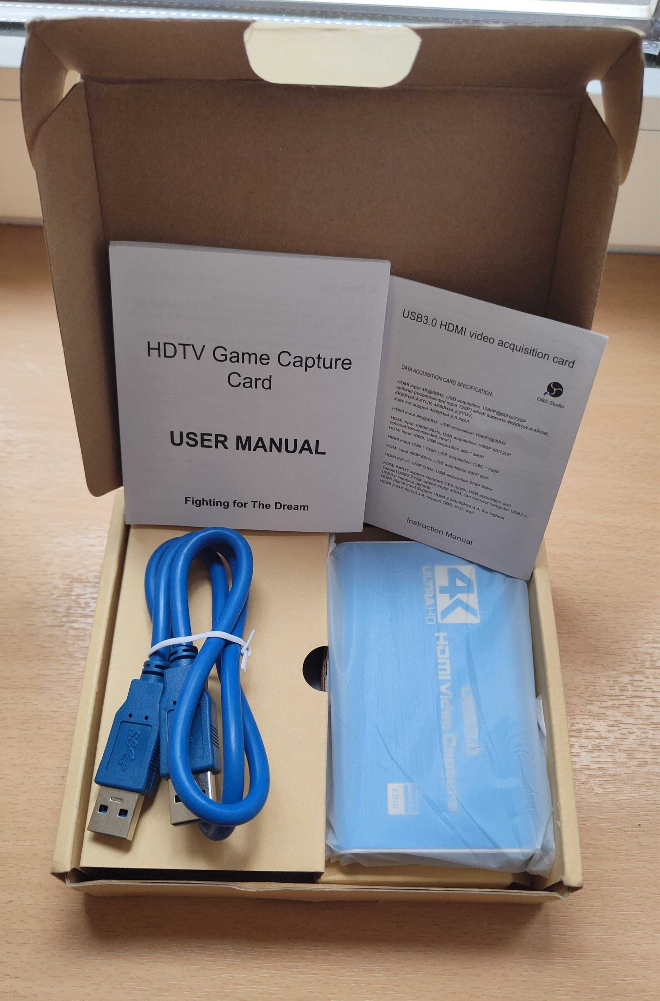 Wideo grabber HDMI > USB + audio - Nagrywanie obrazu i podgląd