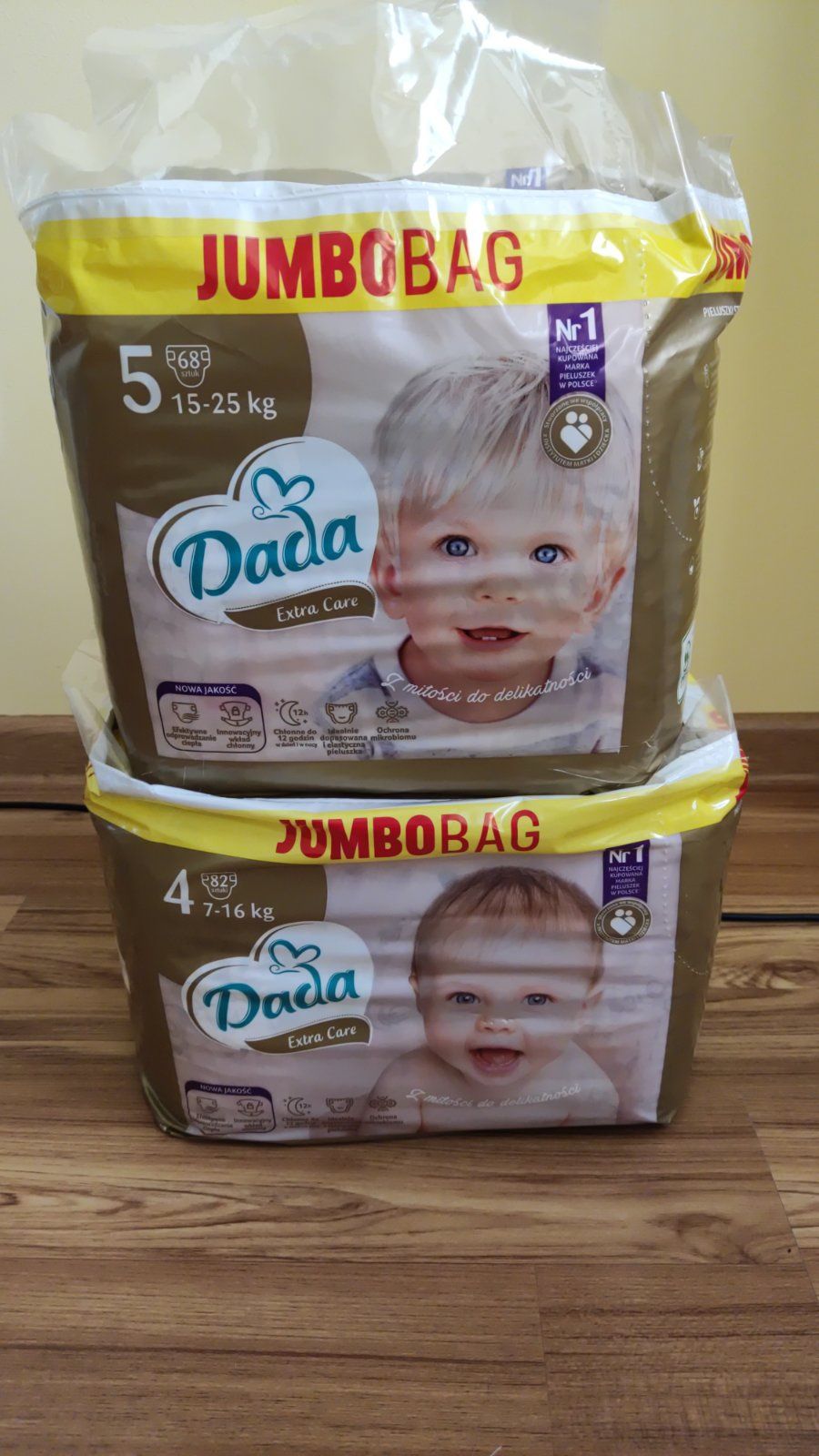 Підгузники дада Dada 4 та 5 Extra care  подгузники Jumbobag