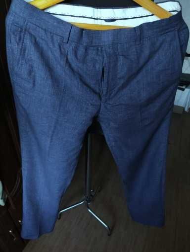 Джинсы (chino лён Moss brothers United Kingdom w34 navy.