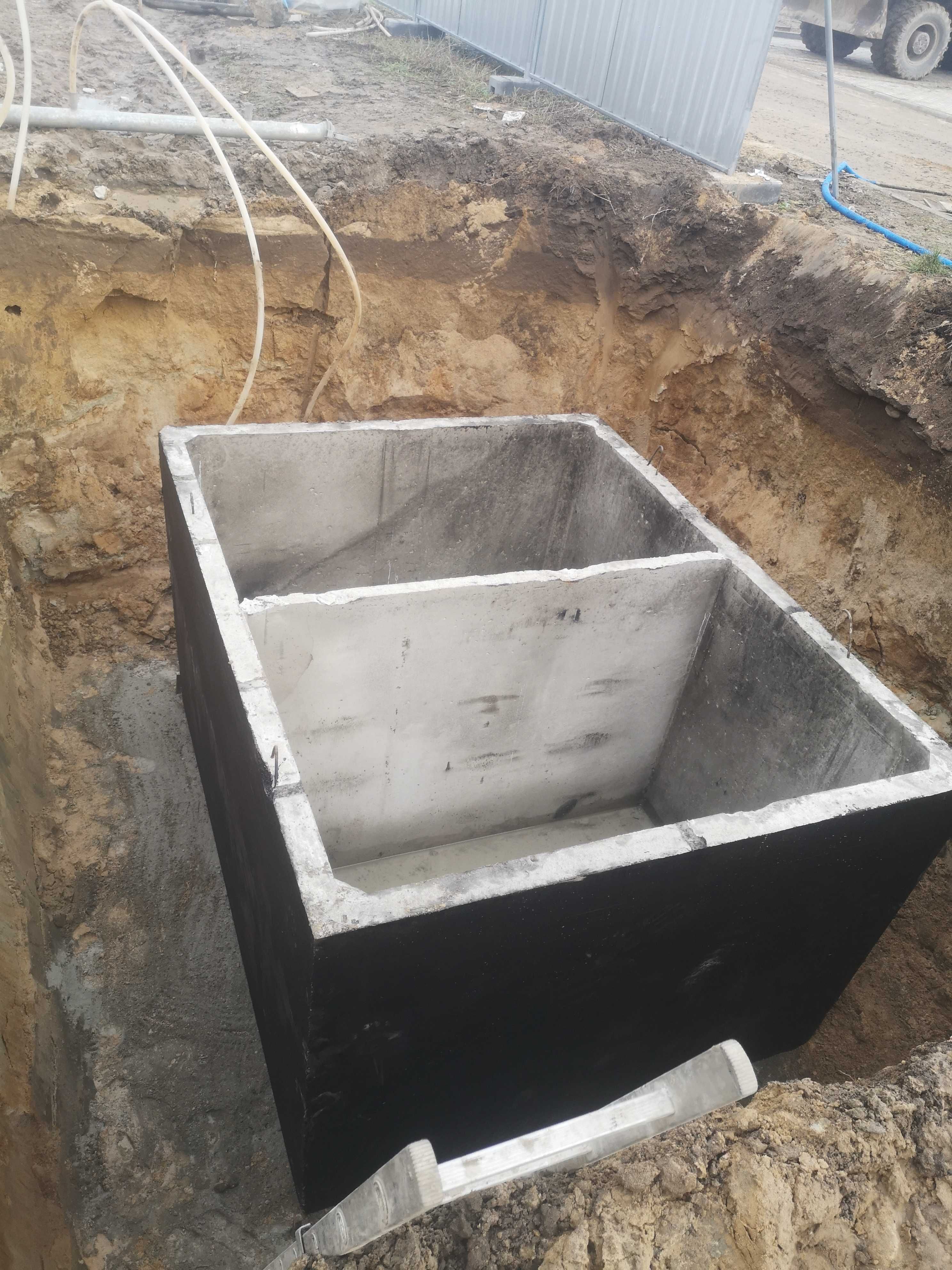 Zbiorniki na deszczówkę Szamba betonowe 2m3-14m3 piwnice kanały montaż