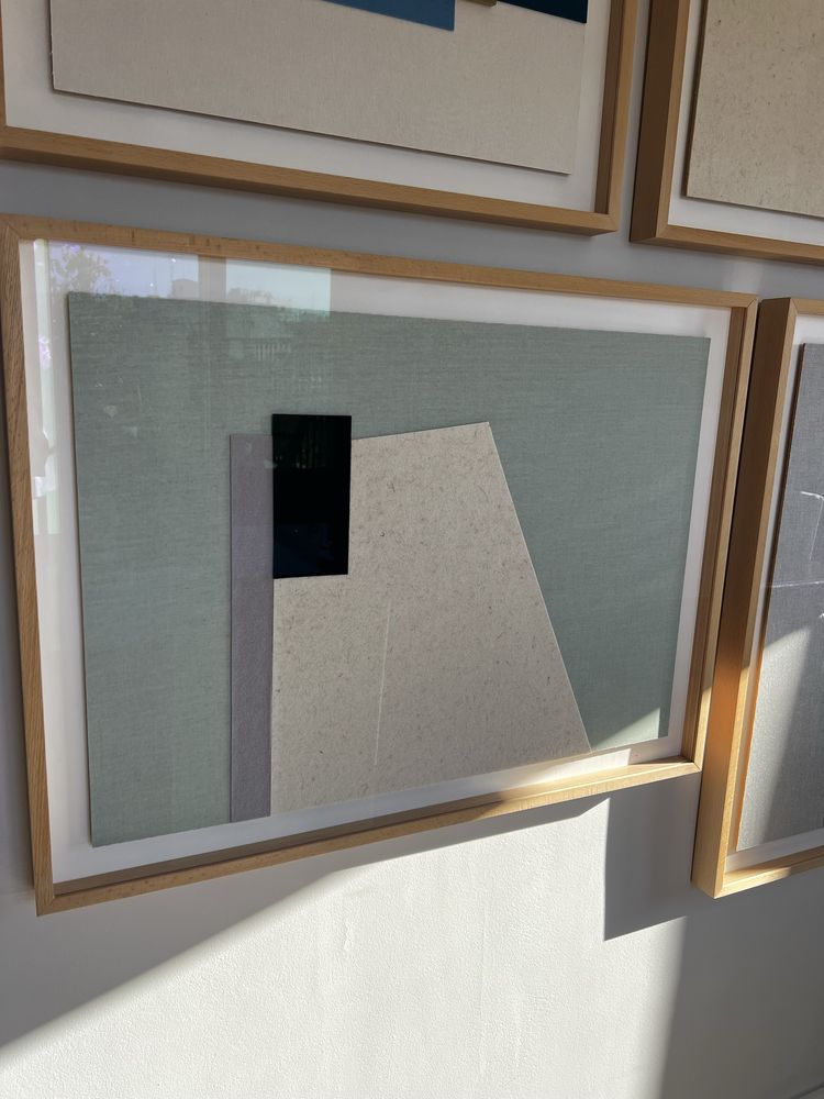 Conjunto de 6 quadros e molduras