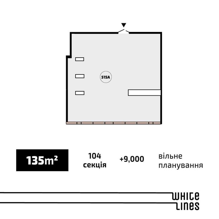 Фасадне приміщення 135 кв.м. у розтермінування м. Голосіївська