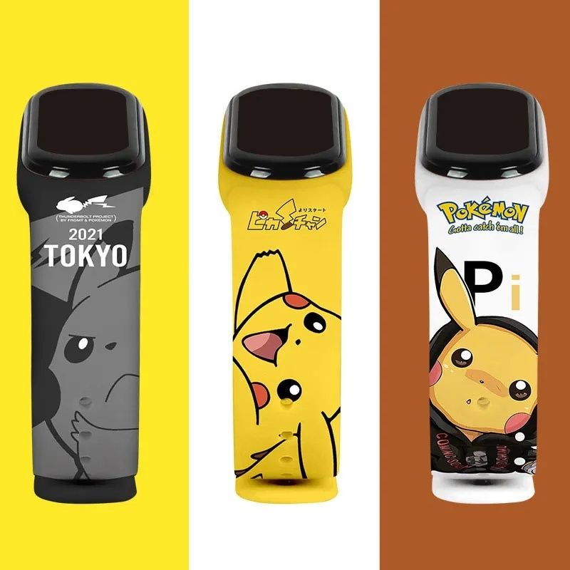 Relógio Pikachu 4 variantes Pokémon