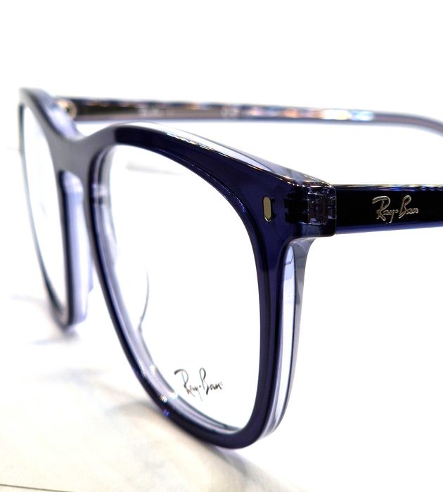 Okulary korekcyjne Ray-Ban 2210 Czarne przezroczyste niebieskie Unisex