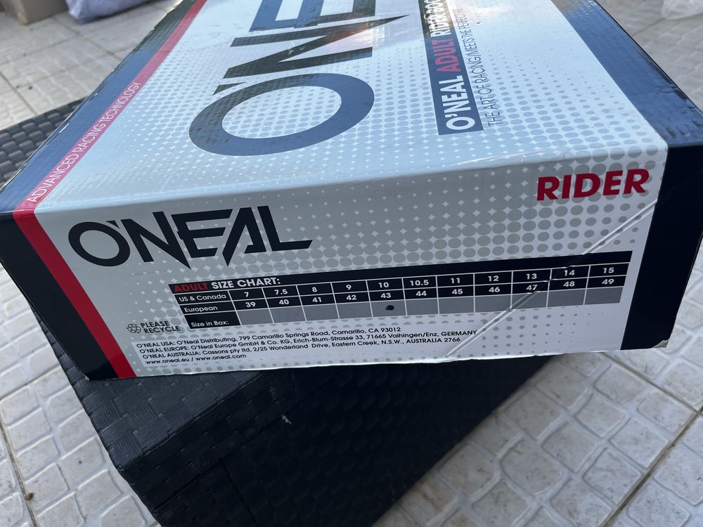 Botas de motocross O’NEAL  Rider boot: Black n°43