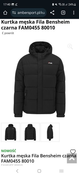Kurtka FILA -zima /nowa rozm.L/xL
