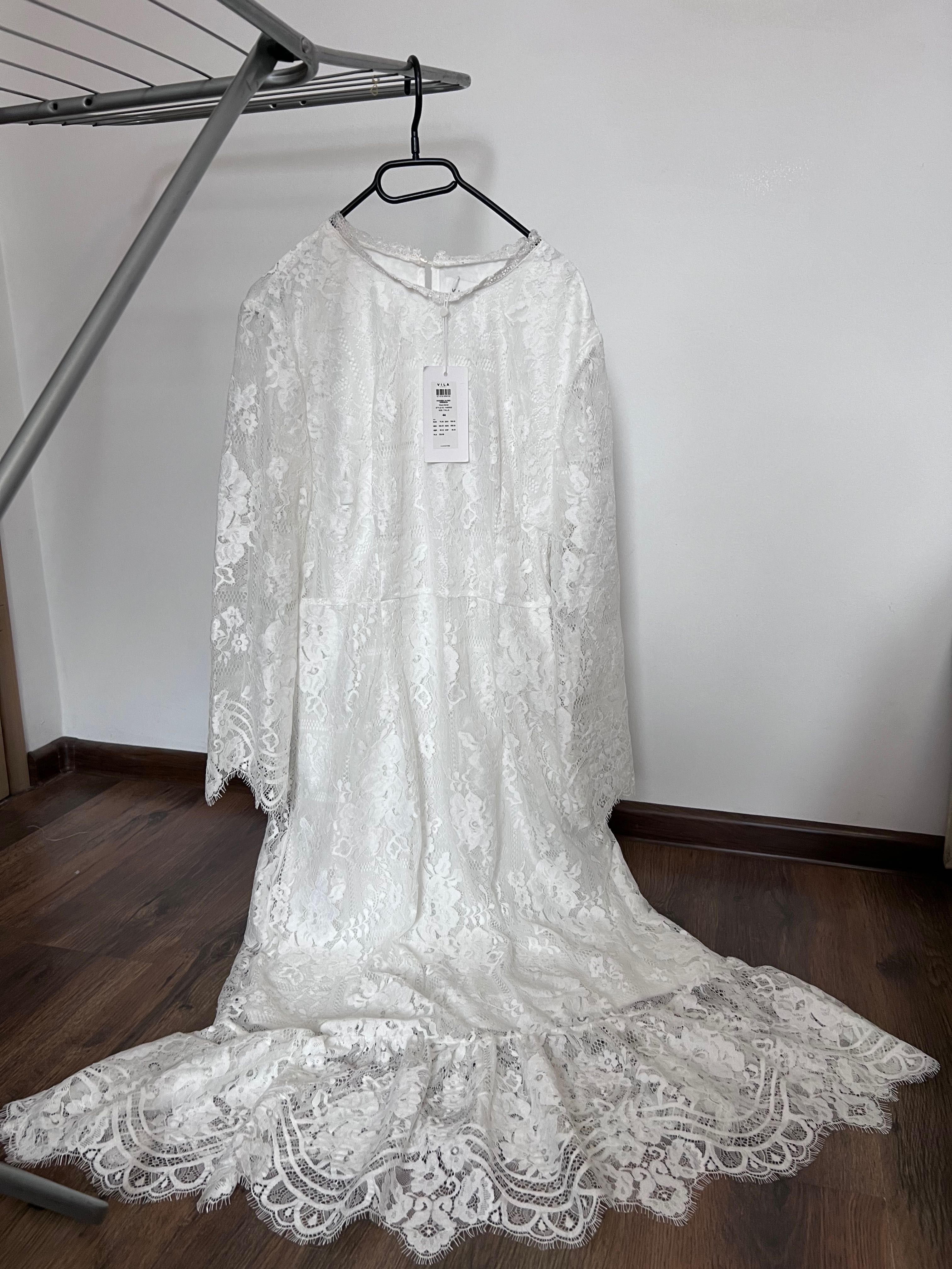 Sukienka biała ażurowa boho NOWA