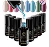 Zestaw 7 lakierow hybrydowych Boska Nails NOWE