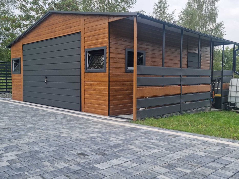 Garaż Dwustanowiskowy 6x5 Konstrukcja OCYNK