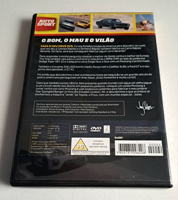DVD Jeremy Clarkson - O Bom, O Mau e O Vilão
