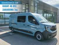 Renault Master brygadówka 150KM L3H2  zabudowa 7 osobowa, zabudowa brygadowa, full led, kamera, czujniki