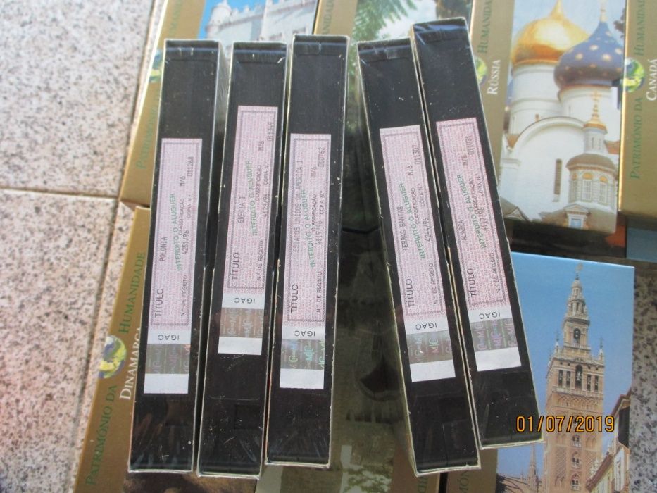 50 Cassetes VHS - Património da Humanidade