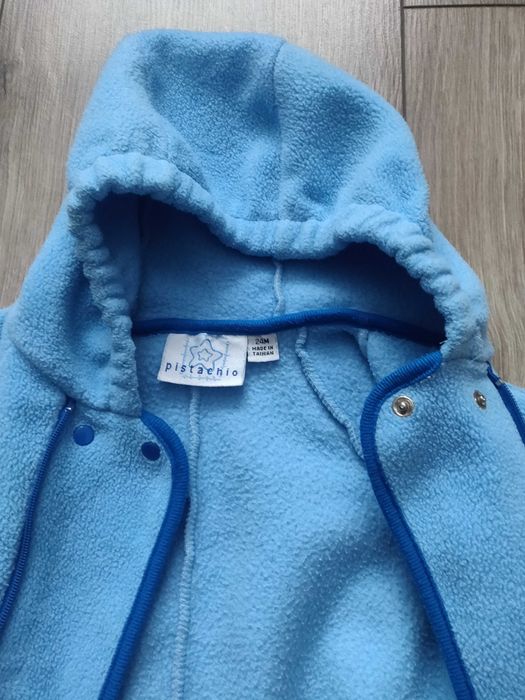 Флисовый человечек - пижама Pistachio на 2 года, голубого цвета