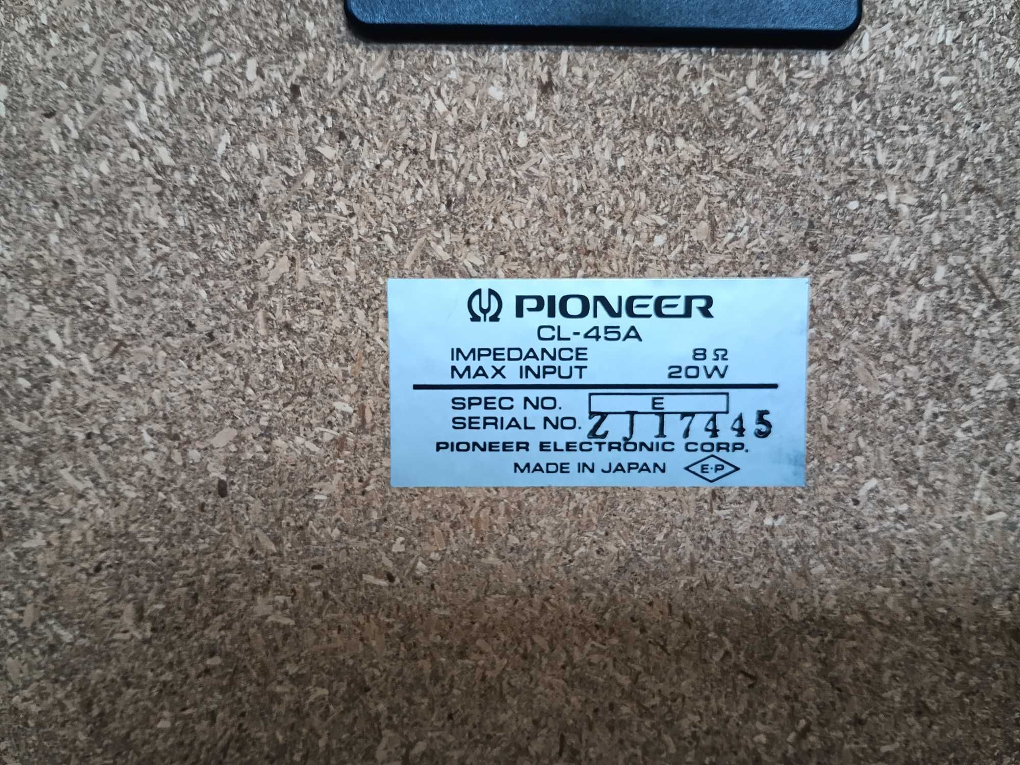 colunas PIONEER CL-45A