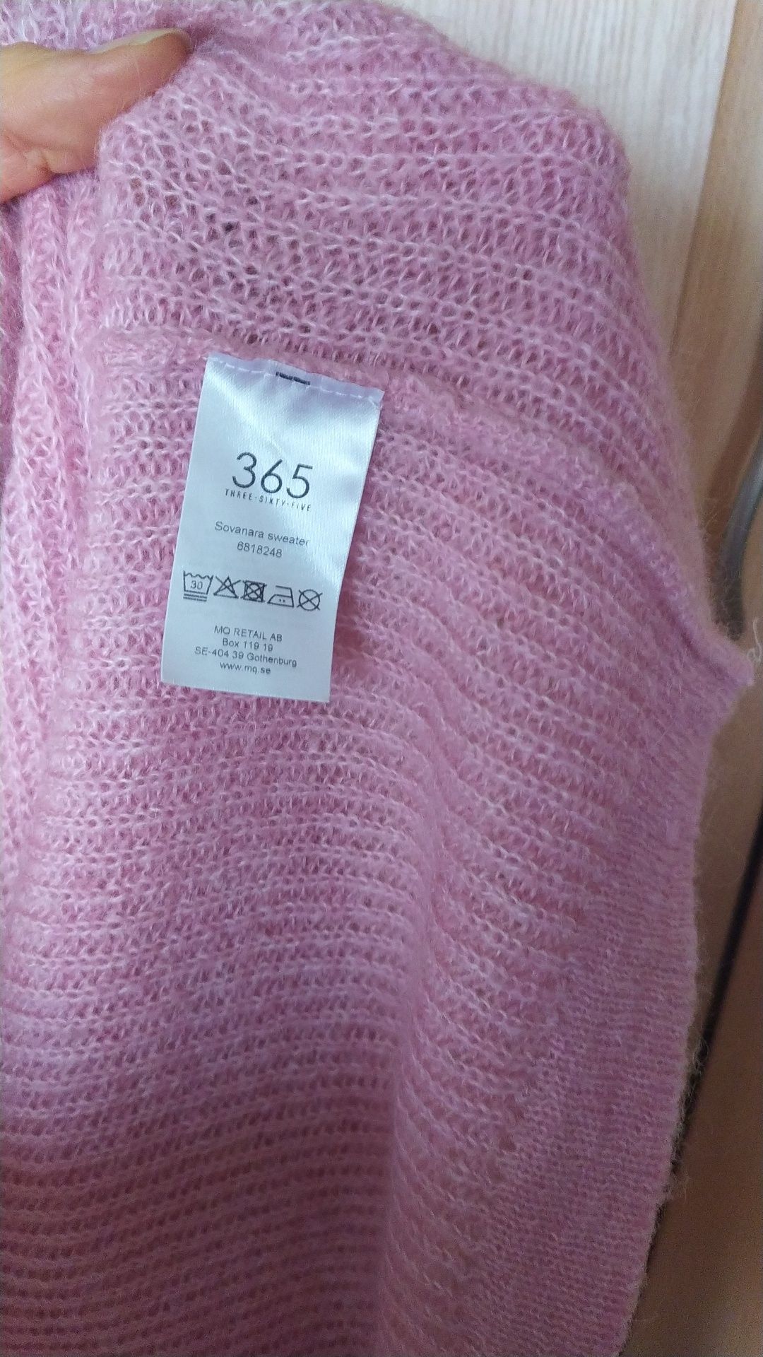 Three sixty five 365 M duze luzne sweter moher jak nowy taranko tatuum